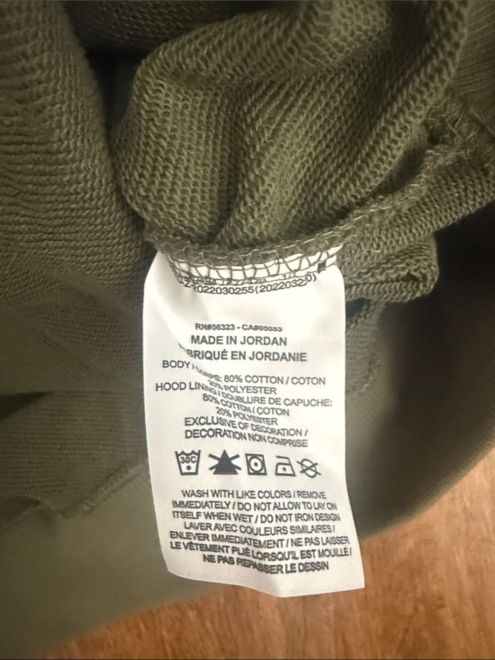 Jordan Olive Green Graphic Pullover Hoodie